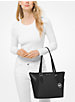 Charlotte Large Logo and Leather Top-Zip Tote Bag image number 2