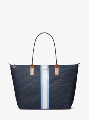 Large Logo Stripe Tote Bag image number 0