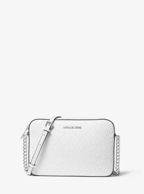 Jet Set Large Logo Debossed Crossbody Bag | Michael Kors