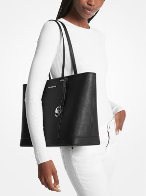 Michael kors leather tote on sale sale