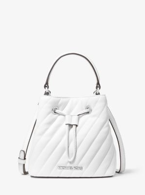 michael kors white quilted bag