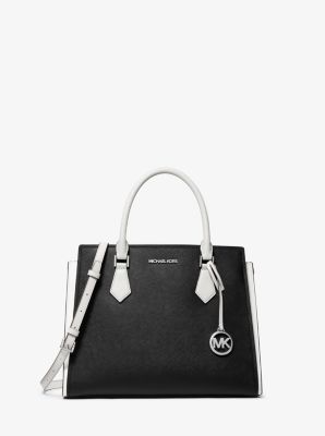 Michael Kors - Hope Large Color-Block Saffiano Leather Satchel