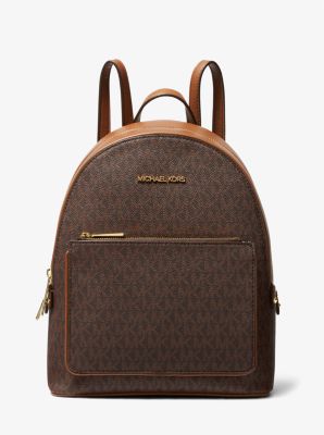 Michael kors hotsell black logo backpack