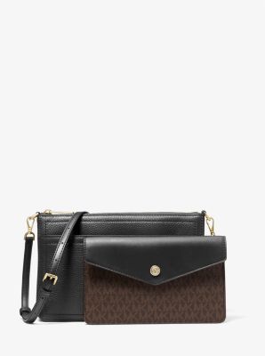 Michael Kors Maisie Medium Pebbled Leather 3-in-1 Crossbody Bag in Buff  Multi unboxing 