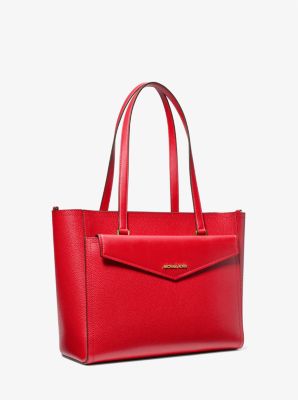 Maisie Large Pebbled Leather 3-in-1 Tote Bag | Michael Kors