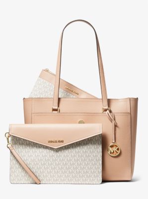 Maisie Large Pebbled Leather 3-in-1 Tote Bag | Michael Kors