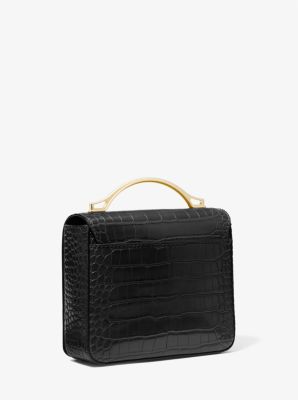 Michael Kors Small Crocodile Embossed Crossbody Bag