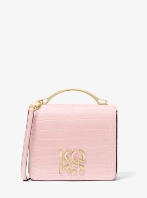 Small Crocodile Embossed Convertible Crossbody Bag | Michael Kors