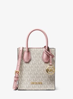 Michael Kors Bags | Michael Kors Small Mirella Satchel Crossbody Bag | Color: Gold/Pink | Size: Os | Madame_Boutique's Closet