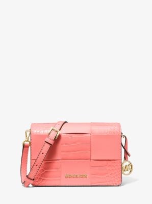 Small Crocodile Embossed Crossbody Bag | Michael Kors