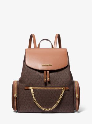 Michael kors jet hot sale set backpack green