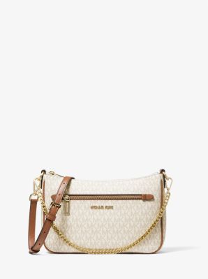 Jet Set Small Pebbled Leather Chain-Link Smartphone Crossbody Bag