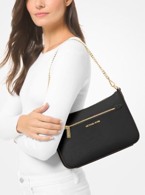 Jet Set Small Saffiano Leather Envelope Crossbody Bag