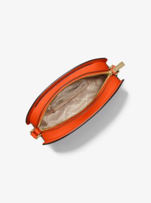 Jet Set Travel Medium Saffiano Leather Crossbody Bag in POPPY | Michael Kors
