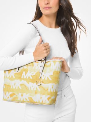 MK MEDIUM SHIBORI authentic PRINT LOGO TOTE BAG