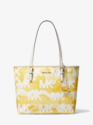 jet set travel medium shibori print logo tote bag