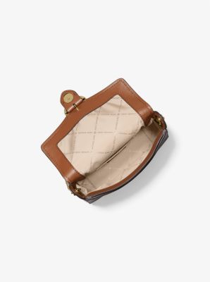 Wanda Small Logo and Pebbled Leather Crossbody Bag image number 1