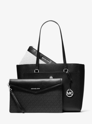 Maisie Large Pebbled Leather 3-in-1 Tote Bag image number 0