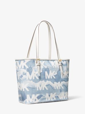 Jet Set Travel Medium Shibori Print Logo Tote Bag