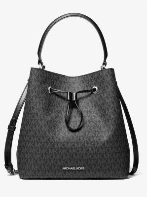 suri large graphic logo shoulder bag michael kors