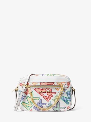 Buy Michael Kors Jet Set Large Graphic Logo Crossbody Bag, Multicoloured  Color Women