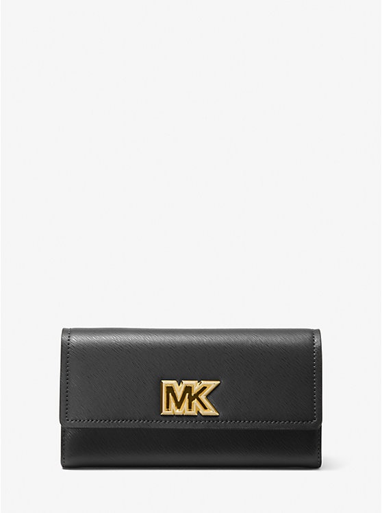 Mimi Large Saffiano Leather Bi-Fold Wallet image number 0