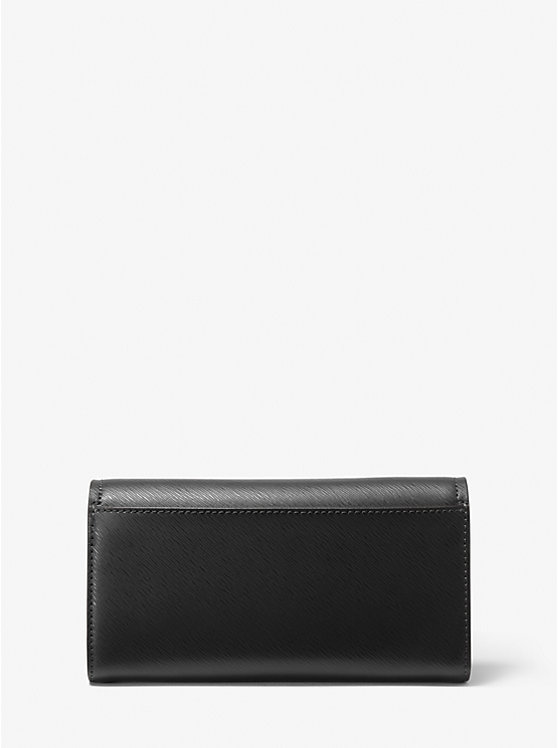 Mimi Large Saffiano Leather Bi-Fold Wallet image number 2
