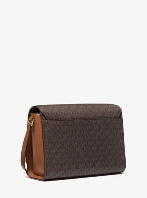 Michael kors brown messenger bag sale