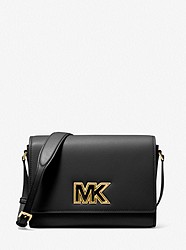 Mimi Medium Leather Messenger Bag - BLACK - 35T2G8IM6L