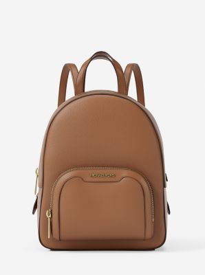 Zaino convertibile Jaycee extra small in pelle martellata in CUOIO | Michael Kors