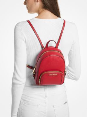 Jaycee Extra-Small Pebbled Leather Convertible Backpack image number 4