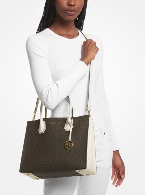 Michael Kors, Bags, Michael Kors Kenly Large Signature Logo Tape Tote