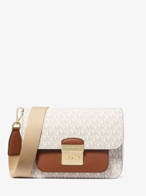 Sloan Editor Medium Signature Logo Messenger Bag | Michael Kors