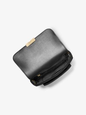 Sloan editor canvas outlet and leather shoulder bag