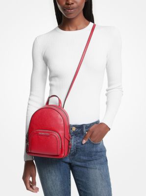 Jaycee Extra-Small Pebbled Leather Convertible Backpack image number 3