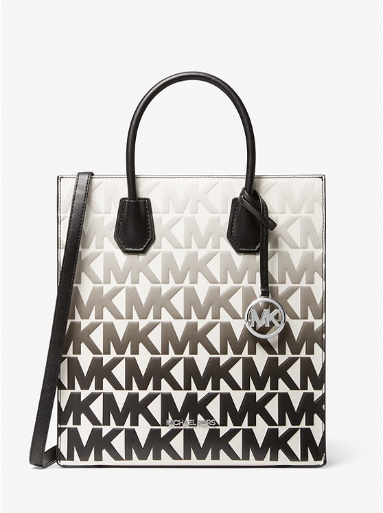 Mercer Medium Graphic Logo Print Faux Leather Crossbody Bag Black Combo