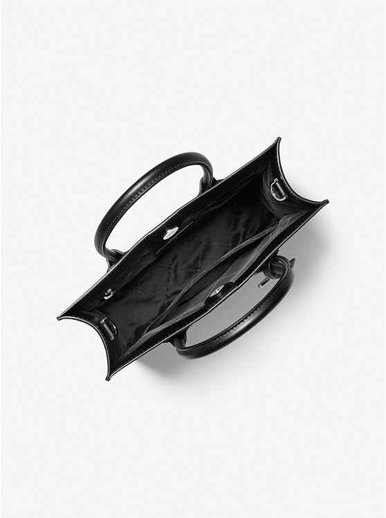 Mercer Medium Graphic Logo Print Faux Leather Crossbody Bag Black Combo