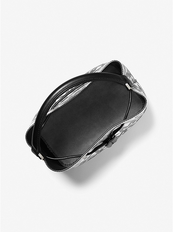 Suri Medium Graphic Logo Print Faux Leather Crossbody Bag Black Combo