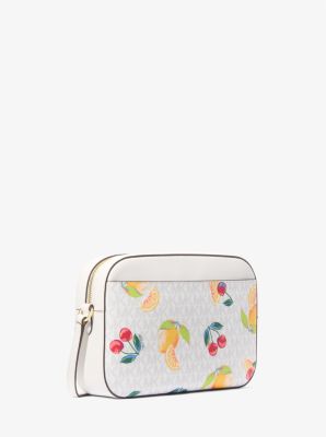 Jet Set Large Fruit Print Logo Crossbody Bag image number 2