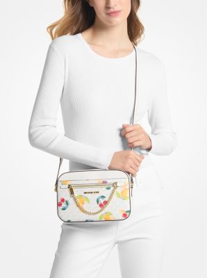 Jet Set Large Fruit Print Logo Crossbody Bag image number 3