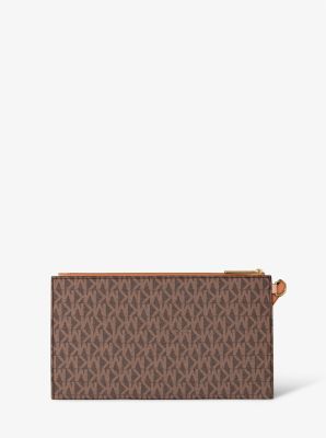 Jet Set Large Signature Logo Wristlet
