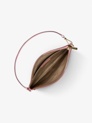 Petite pochette-bracelet convertible Jet Set &agrave; logo Signature in &OElig;ILLET | Michael Kors