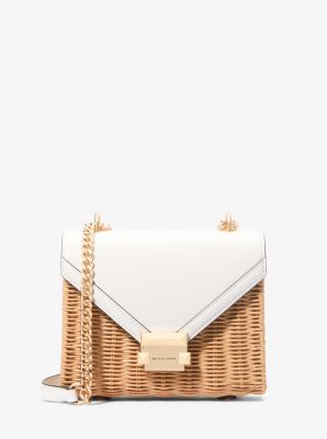 Whitney Small Wicker Shoulder Bag Michael Kors