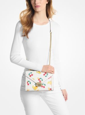 Whitney Medium Sequined Fruit Print Shoulder Bag image number 2