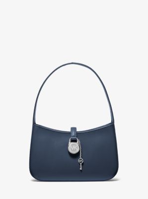 Petite pochette Lyra en cuir in BLEU MARINE | Michael Kors