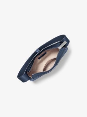 Petite pochette Lyra en cuir in BLEU MARINE | Michael Kors