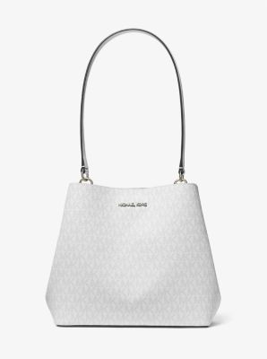 Pratt Medium Signature Logo Shoulder Bag Michael Kors