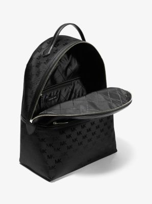 Sheila Large Woven Logo Nylon Backpack image number 1