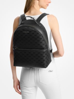 Sheila Large Woven Logo Nylon Backpack Michael Kors