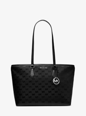 Sheila Large Woven Logo Nylon Tote Bag image number 0